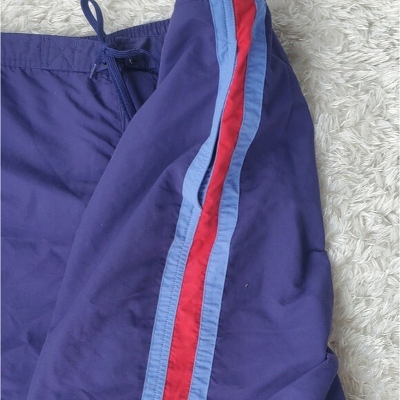 Lands End Blue Red Striped Mens Boardshorts - Picture 6 of 11